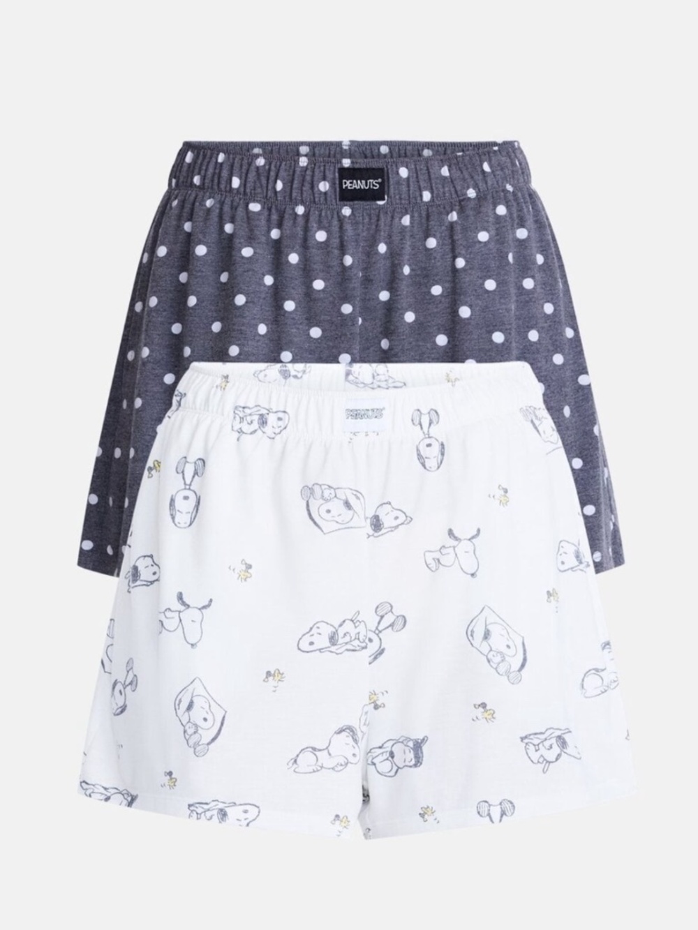 Peanuts Women’s 2PC Black Onix Sleep Shorts Size 2X